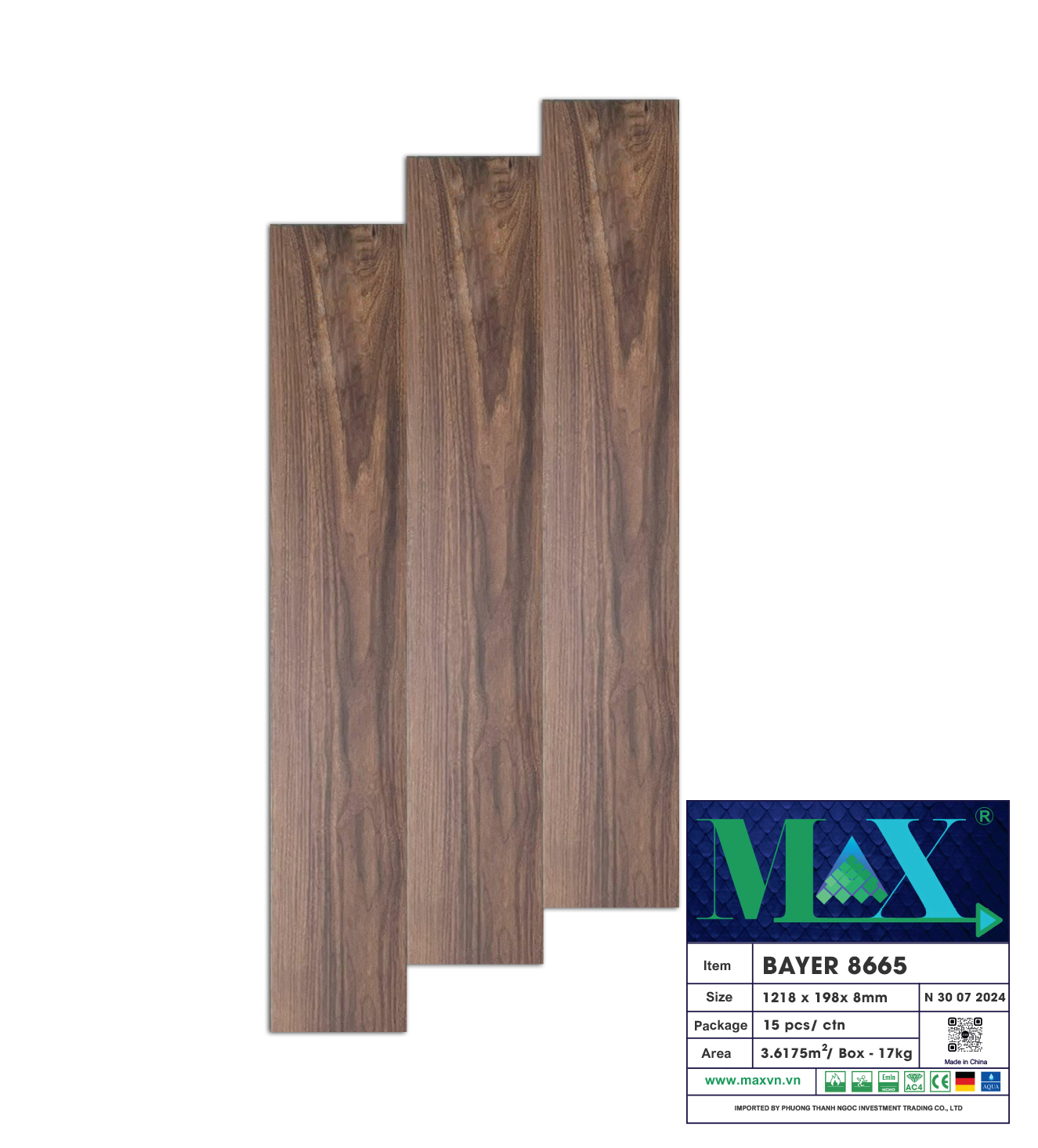 Sàn gỗ công nghiệp Bayer 8mm211